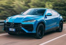 Lamborghini Urus – czy SUV może być supersamochodem na co dzień? Agresywna sylwetka Lamborghini Urus z przodu z charakterystycznymi reflektorami i ostrym konturem
